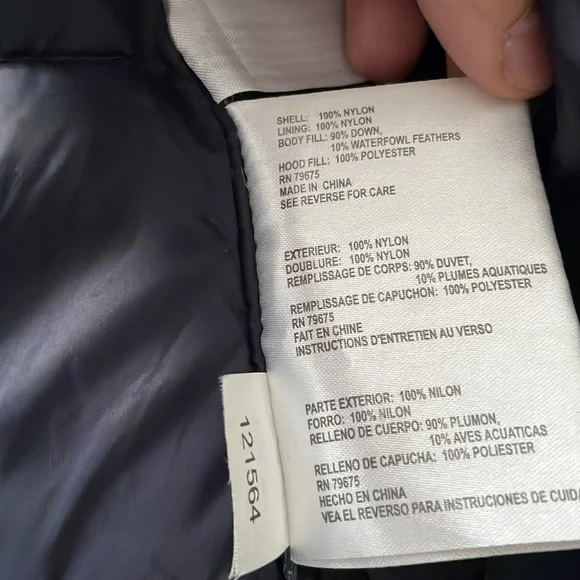 Beautiful Michael Kors dark grey packable down full jacket - Picture 3 of 7